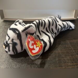 Ty Beanie Baby Blizzard White Bengal Tiger NWT
